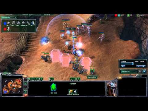 SC2 Commentary - HuK [P] vs Sjow [T] - Blistering Sands - Game 1