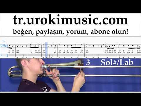 Trombon dersleri Camila Cabello - All These Years Notalar Eğitim um-ih723