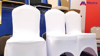 Pokrowce elastyczne i klasyczne na krzesła bankietowe || Mextra Group - Meble Bankietowe