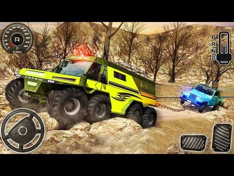 Extreme 6x6 Jeep Driving Offroad - Mud Truck Simulator Spin Tires - Android GamePlay