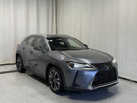 2021 Lexus UX 250h CVT in Gray for sale at Park Mazda in Sherwood Park, AB