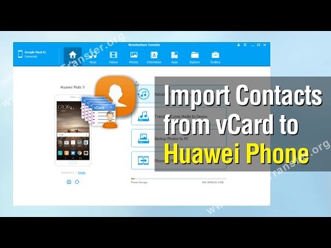 How to Import Contacts from vCard to Huawei Phone