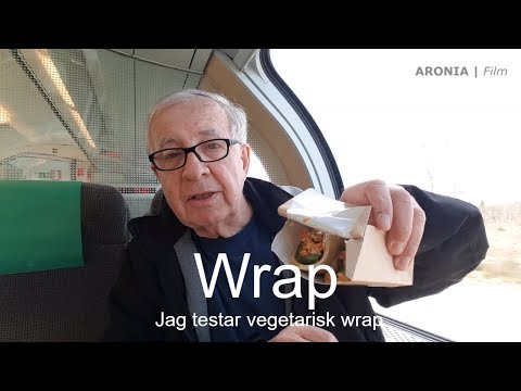 2018-04-27 VEGETARISK WRAP - Vi åker X40/Dubbeldäckare och testar en vegetarisk rätt