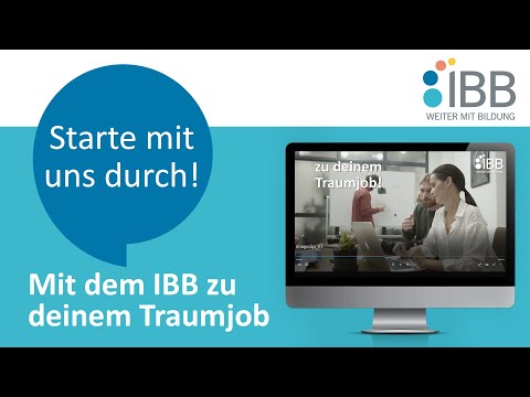Mit dem IBB zu deinem Traumjob. Du hast ein berufliches Ziel, für das du alles gibst? Wir begleiten dich und helfen dir zu deinem persönlichen Traumjob. Lass dich jetzt individuell von uns beraten und starte durch mit einer Weiterbildung oder Umschulung.