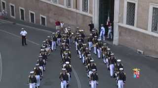 10 giugno 2014. Brigata Marina San Marco: cambio della Guardia d'Onore al Quirinale