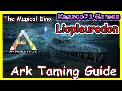 How to Tame a Liopleurodon in Ark ⭐⭐Magical Water Dino⭐⭐