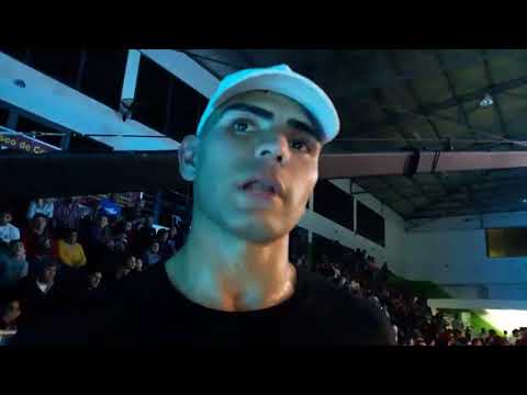 Braian Suárez tras su victoria por TKO2 a José Luis Yana