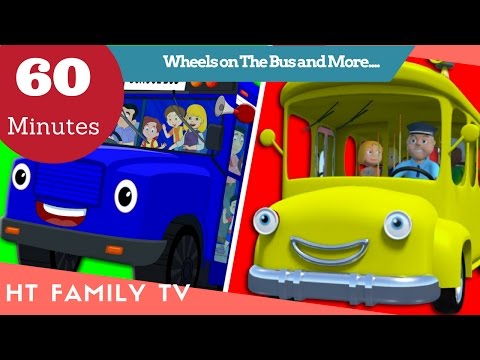 ✔ Wheels On The Bus Super Simple Song and More Nursery Rhymes 🚌 60 Minutes Compilation by HT BabyTV