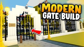 How to Build a MODERN GATE!! in Roblox Islands (Skyblock)