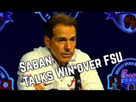 Nick Saban's Post Game Press Conference Following FSU