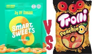 Smart Sweets Peach Rings VS Trollie Peachie O's