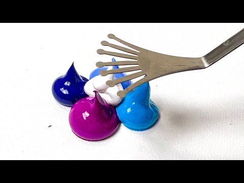 How to Paint Abstract Space sunset | Easy Art