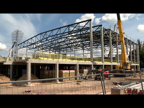 Kas tiek būvēts Daugavas stadiona teritorijā?