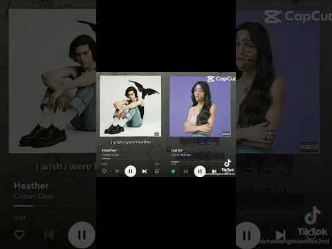 Both of their voices are so angelic #music #oliviarodrigo #conangray #heather #traitor