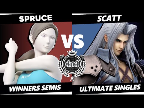4o4 Smash Night 39 - Sol| Spruce (Wii Fit Trainer) vs ScAtt (Sephiroth) - Winners Semi-Final