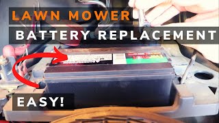 How to Replace Husqvarna Riding Lawnmower Battery.