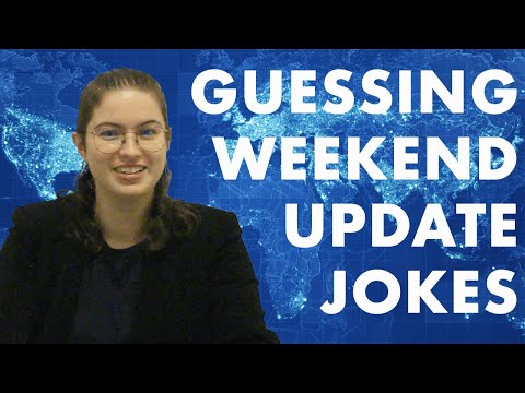 Guessing SNL Weekend Update Jokes (Nov 7, 2020)