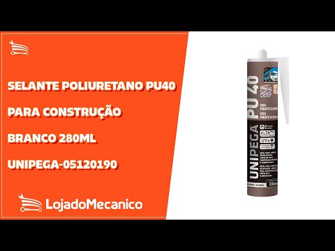 Selante Poliuretano PU40 para Construção Preto 280ml - Video
