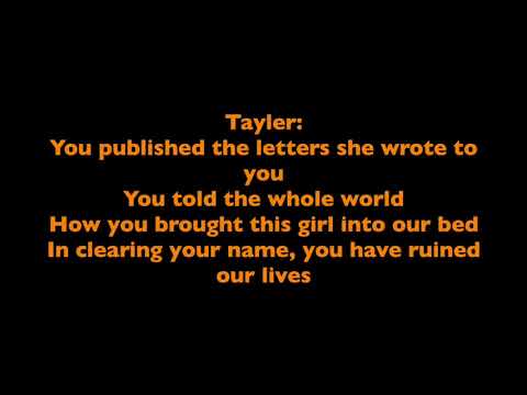 Hamilton - First Burn (karaoke)