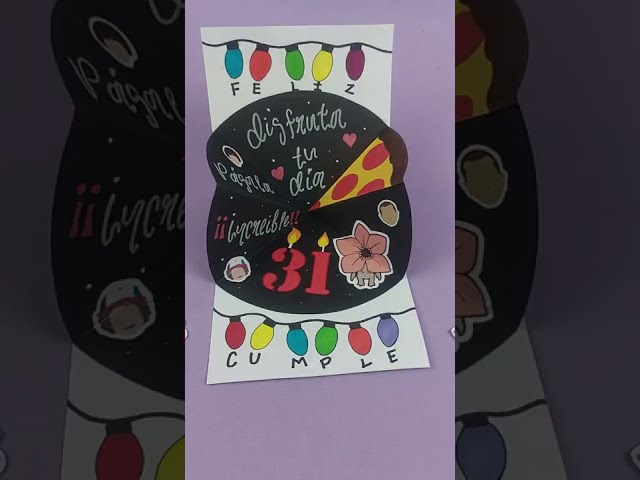 Vídeo relacionado con Danilo Promotions Tarjeta de feliz cumpleaños, tarjeta de cumpleaños Stranger Things, tarjeta de cumpleaños Stranger Things, tarjeta de feliz cumpleaños, multi, 7 x 6 pulgadas