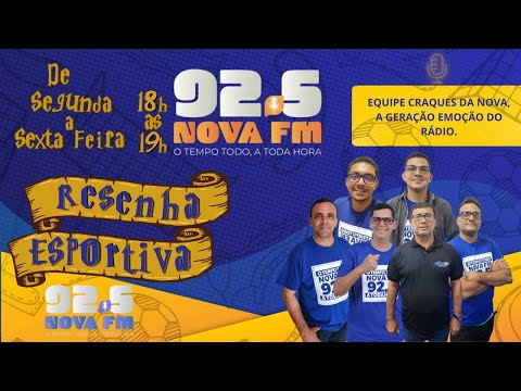 NOVA FM - 92,5 -12.12.2025- PROGRAMA RESENHA ESPORTIVA