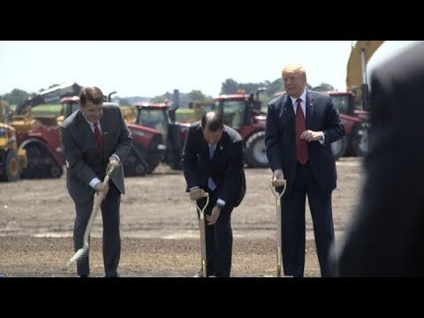 Foxconn Breaks Ground on First U.S.-based Facility with Trump Attending Ceremony