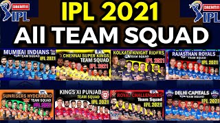 IPL 2021 All Teams Squad (Probable) | CSK, RCB, KKR, SRH, MI, RR, KXIP, DC Squad IPL 2021 | IPL 2021
