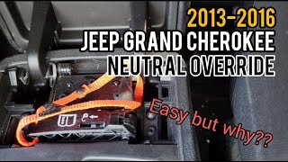 2013-2016 Grand Cherokee Neutral Override