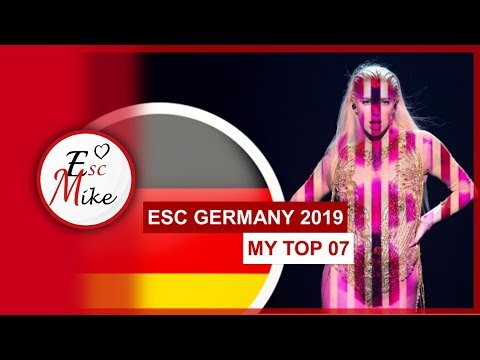 Eurovision Germany 2019 [Unser Lied Für Israel] - My Top 7 [With RATING]
