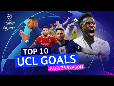 Top 10 Champions League Goals 2022/23 🤩 Feat. Mbappe, Messi, Vini Jr, De Bruyne, Haaland...