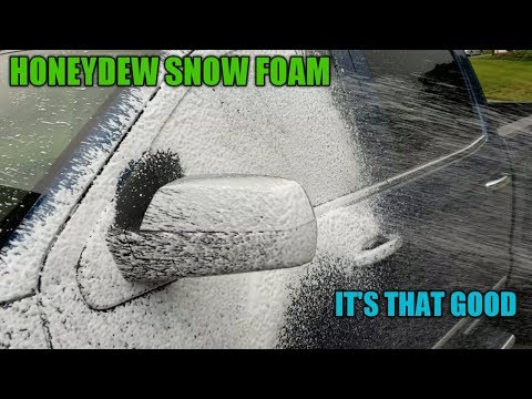 Honeydew snow foam.  Ya, its that good.  Chemical Guys Shampoo auto wash