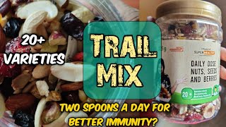 Super healthy Trail Mix review with 20+ varieties of nuts, berries, seeds | Review Treat