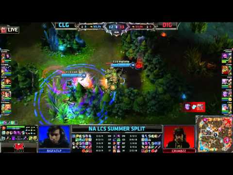 Counter Logic Gaming (CLG) vs Team Dignitas (DIG) || NA LCS Summer 2013 W1D2 || Full Game HD