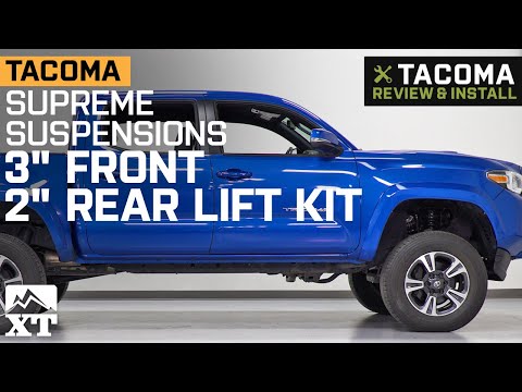 2005-2021 Tacoma Supreme Suspensions 3-Inch Front / 2-Inch Rear Pro Billet Lift Kit Review & Install