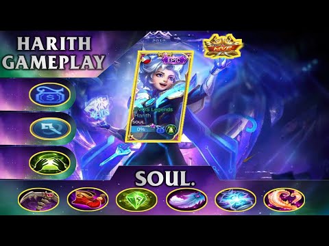 87.6% Current Winrate Offlane Harith Best Build 2021 | Top 1 Global Harith Gameplay by SOUL. | mlbb