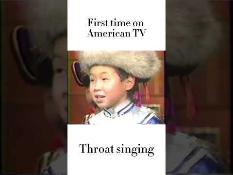 Throat singing first time on American TV #throatsinging