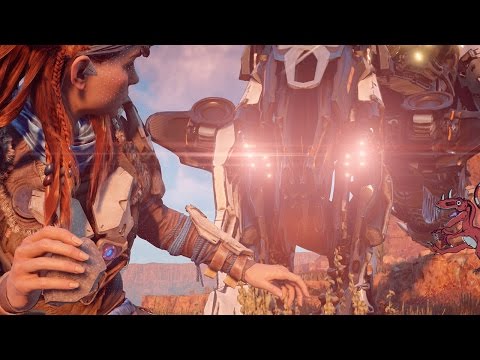 Horizon Zero Dawn gameplay - Killing a THUNDERJAW With A ROCK (Horizon Zero Dawn tips and tricks) Video