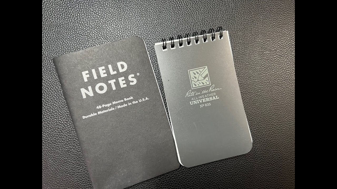Rite in the Rain vs Field Notes