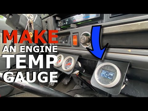 DIY Engine Temp Gauge / How to MAKE an Engine Temp Gauge / Installing a Temp Gauge in my Landcruiser