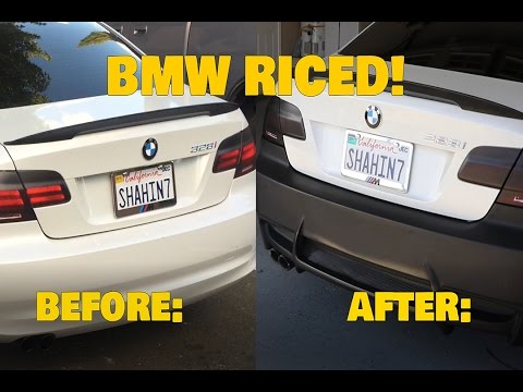 BMW Rear Bumper Install!