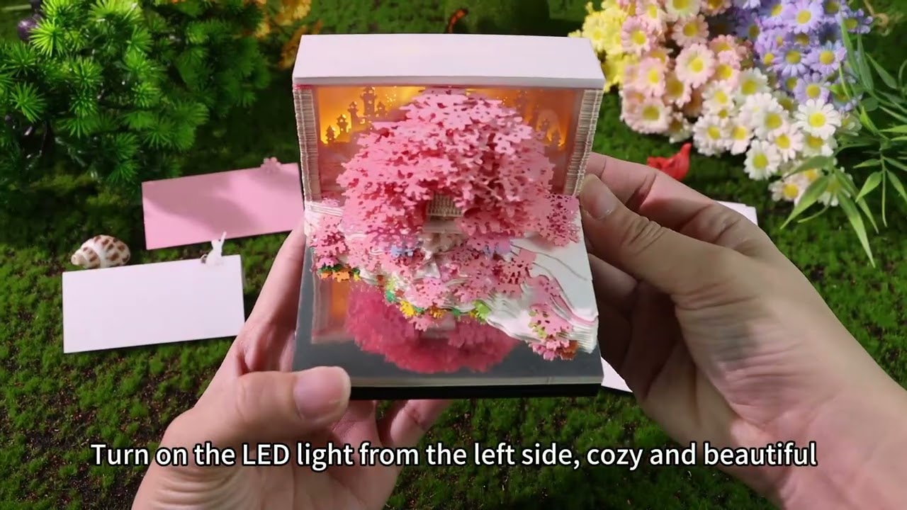 3D Calendar 2026 - Floral Tree Island