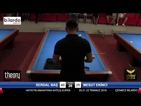 SERDAL BAŞ & MESUT EKİNCİ Bilardo Maçı - HATAYIN ANVATANA KATILIŞ KUPASI-4. Tur