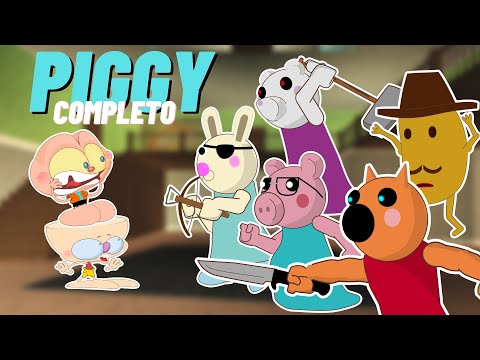 Piggy Completo com Mongo e Drongo - 12 Episódios de Piggy do Roblox em animação