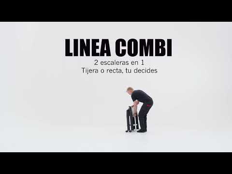 TELESTEPS COMBI LINE | Escalera telescópica de 2 tramos para trabajar en apoyo y en tijera.