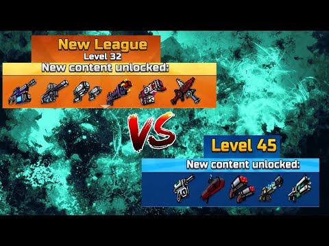 Pixel Gun 3D - 32 LVL VS 45 LVL Weapons Gameplay