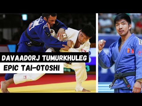 EPIC TAI OTOSHI JUDO TUMURKHULEG DAVAADORJ MONGOLIAN JUDO
