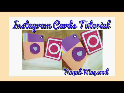 "INSTAGRAM CARDS TUTORIAL" #nayabmaqsood