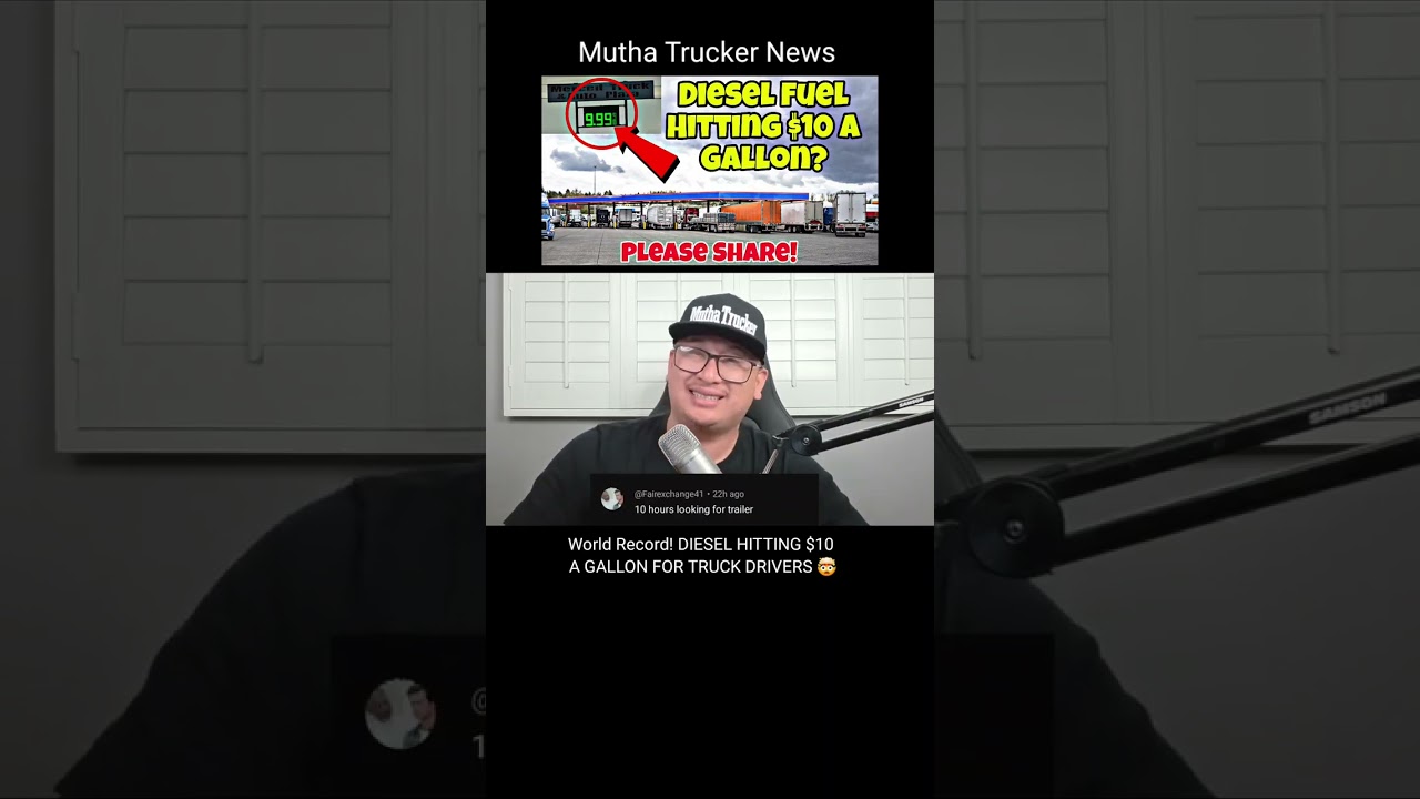 World Record! DIESEL HITTING $10 A GALLON FOR TRUCK DRIVERS 🤯 @Multi Service Fuel Card #muthatrucke
