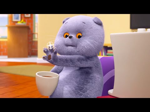 Кот Басик - Когтеточка - Как развлечь питомца | Мультфильм для детей