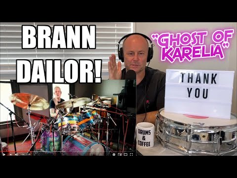Drum Teacher Reacts | BRANN DAILOR - Meinl Cymbals - "Ghost of Karelia'' | (2020 Reaction)